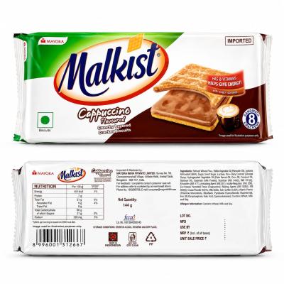 MALKIST CAPPUCCINO FLAVOURED BISCUITS - 144g